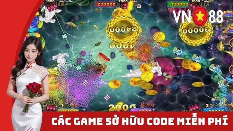 Các game bắn cá có code miễn phí