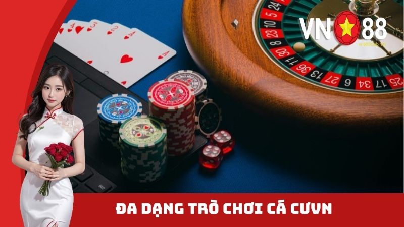 Đa dạng trò chơi tại kho game casino