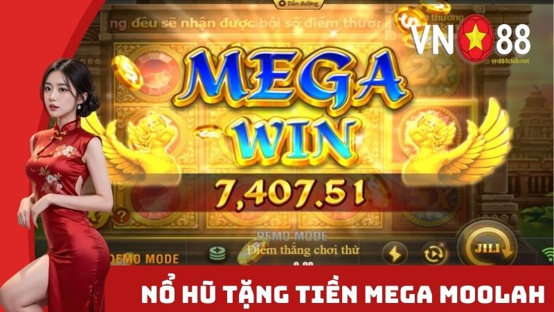 Tựa game nổ hũ tặng tiền Mega Moolah